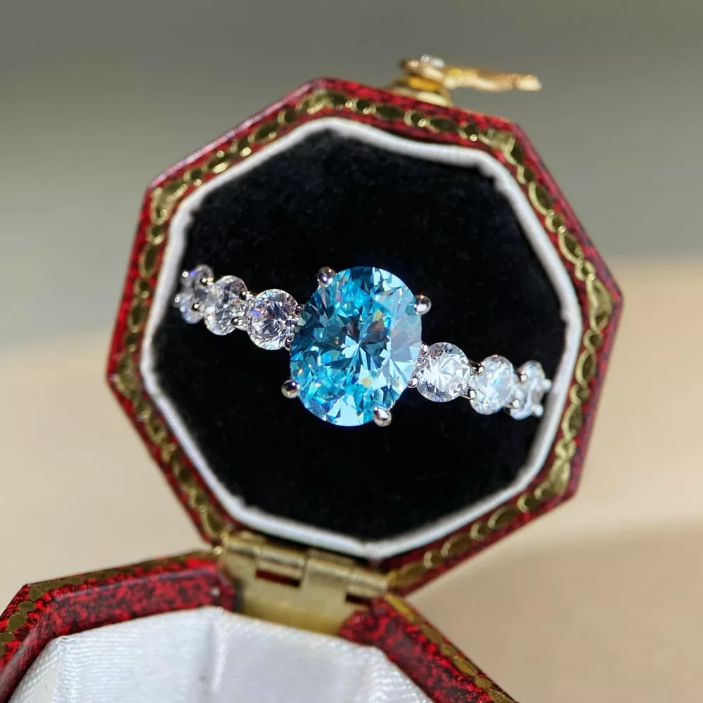 925 Sterling Silver Oval Ring, image 5