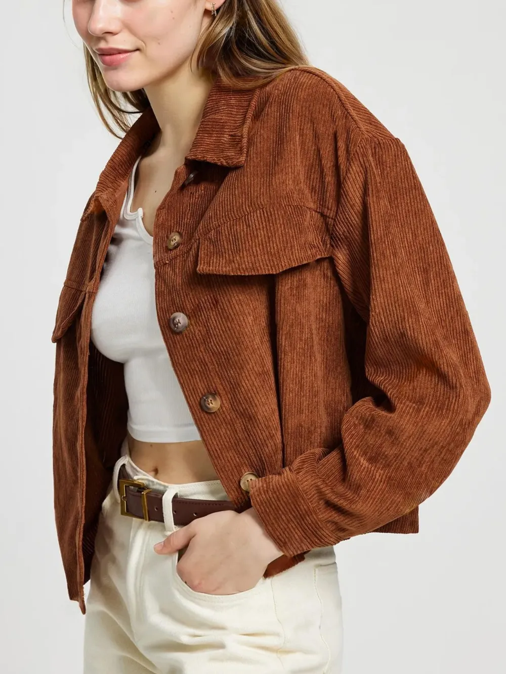 Button Up Long Sleeve Jacket, image 2