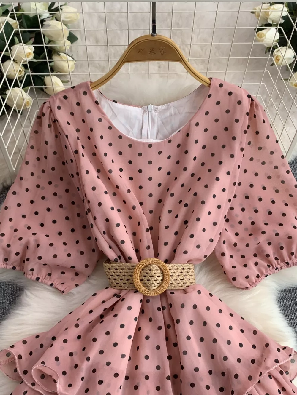 Polka Dot Ruffled Tiered Dress, image 20