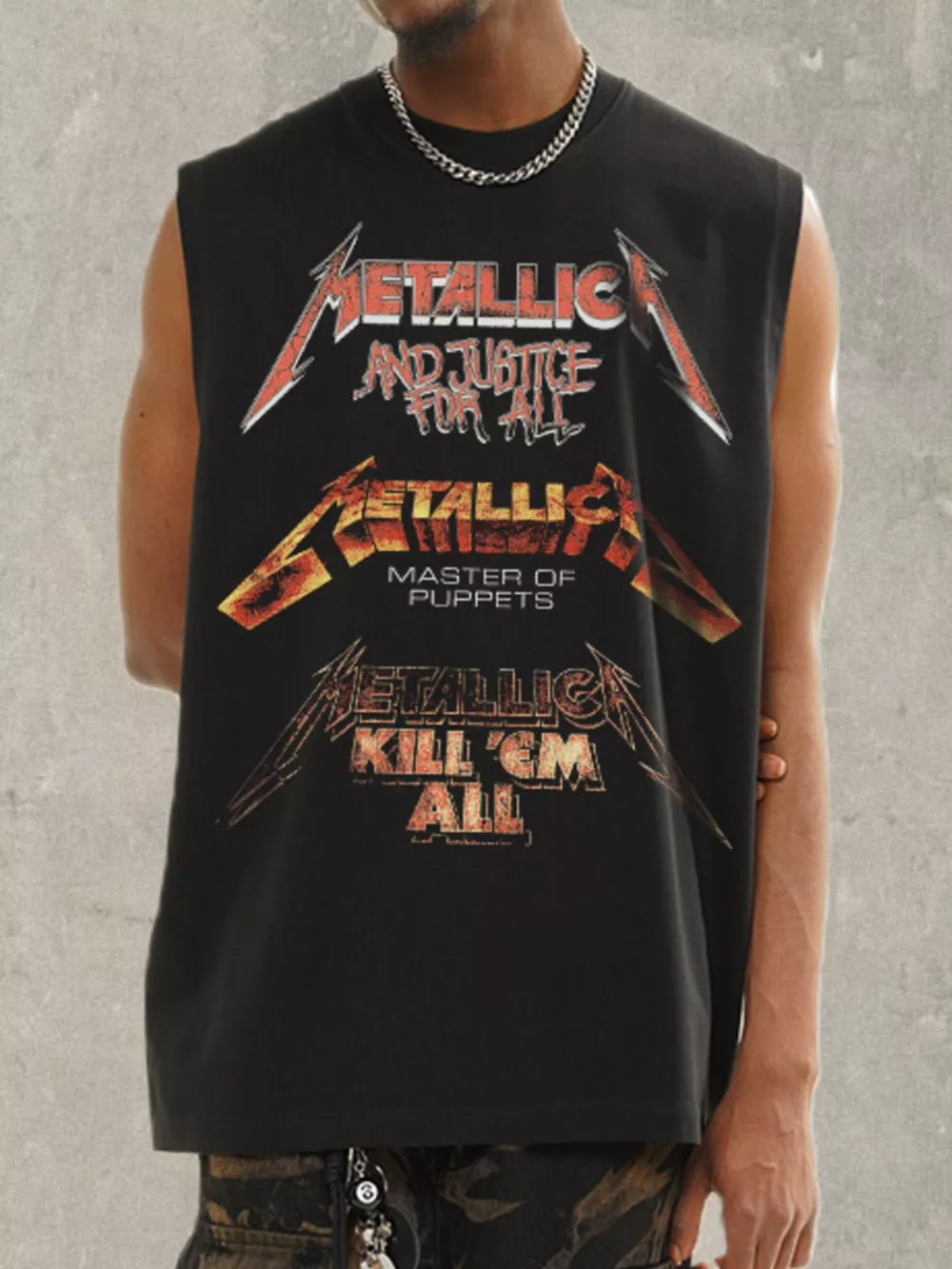 Men's Graphic Round Neck Tank