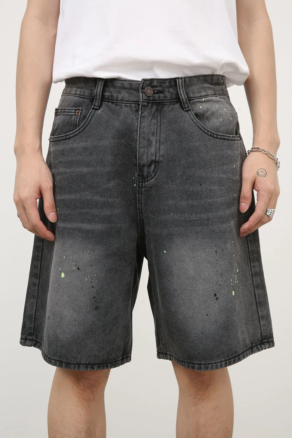Men's Mid Rise Denim Shorts, image 2