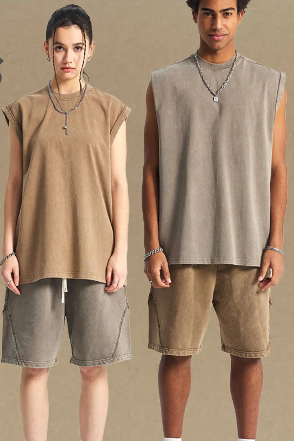 Men's Solid Color Round Neck Tank, image 2