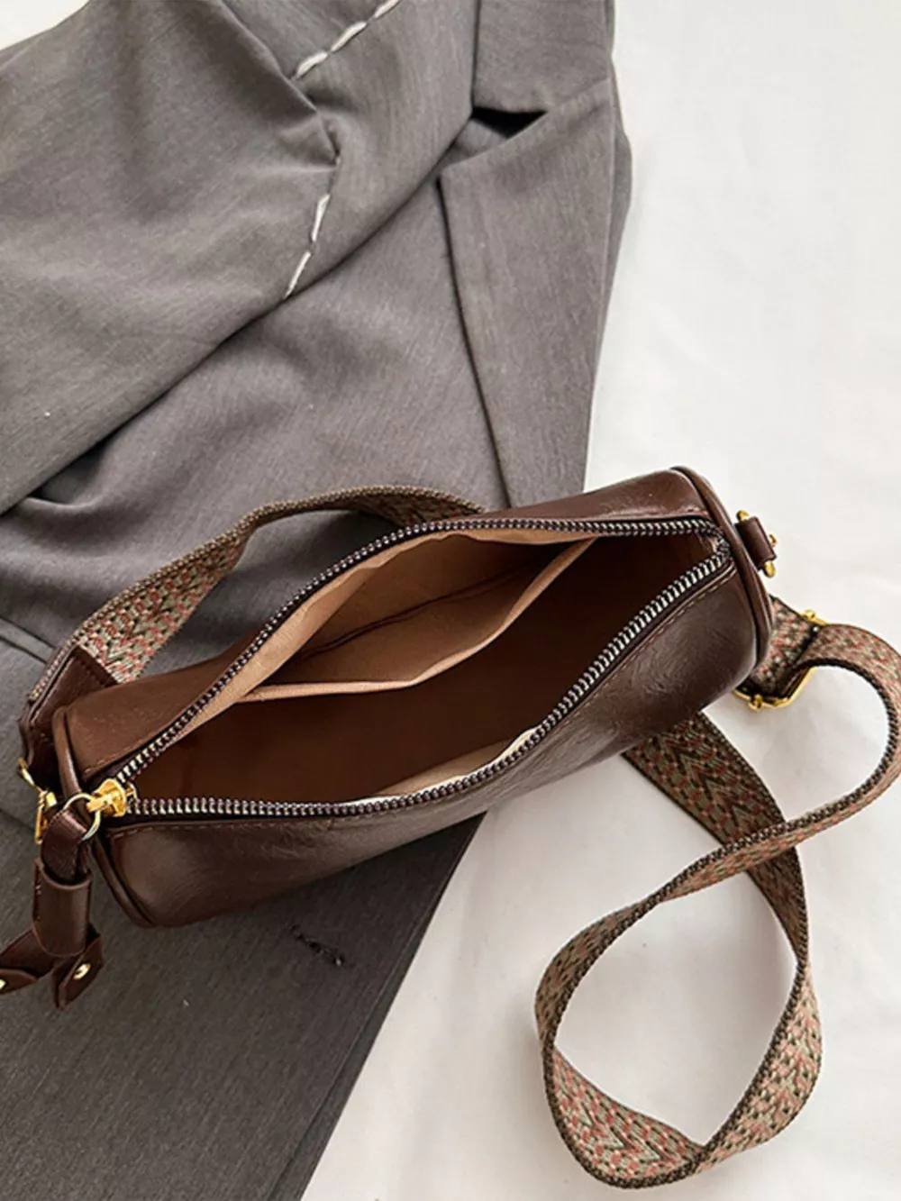 Wide Strap Crossbody Bag, image 5