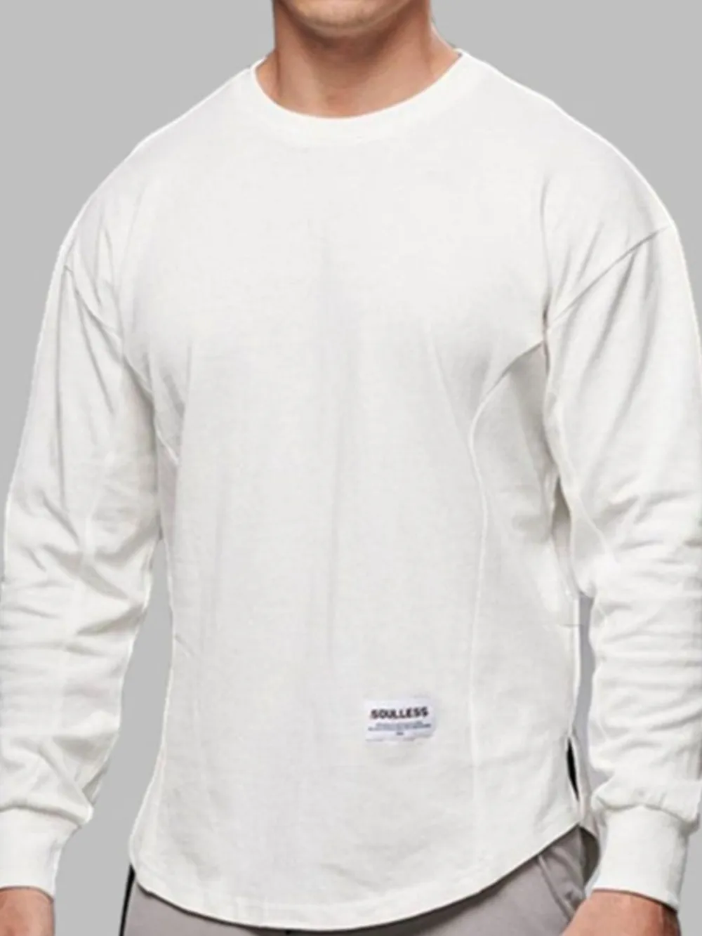 Men's Plus Size Round Neck Drop Shoulder T-Shirt, image 5