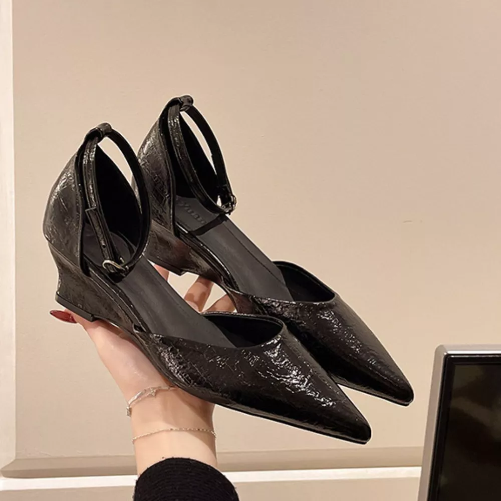 Pointed-Toe Ankle Strap Pumps, image 7