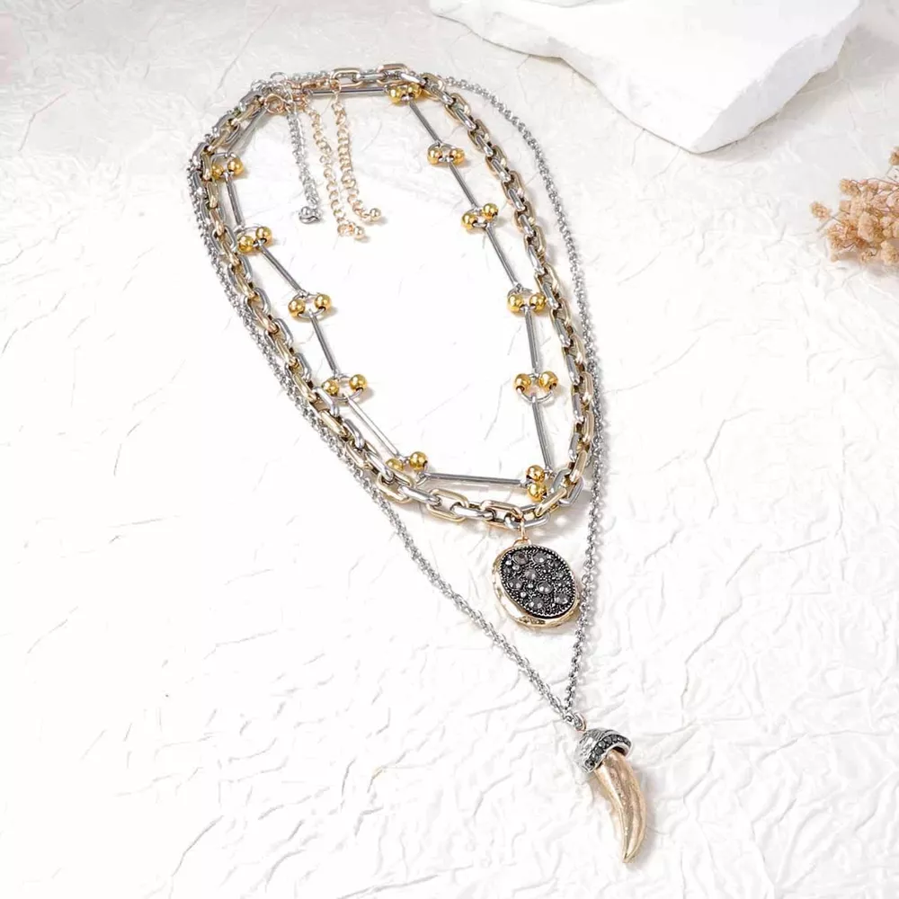 3 Piece Chain Pendant Necklace, image 6