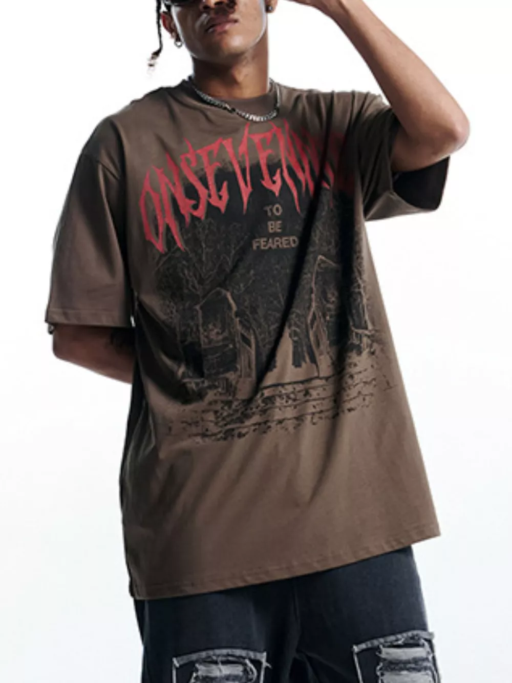 Men's Graphic Round Neck Short Sleeve T-Shirt, image 4