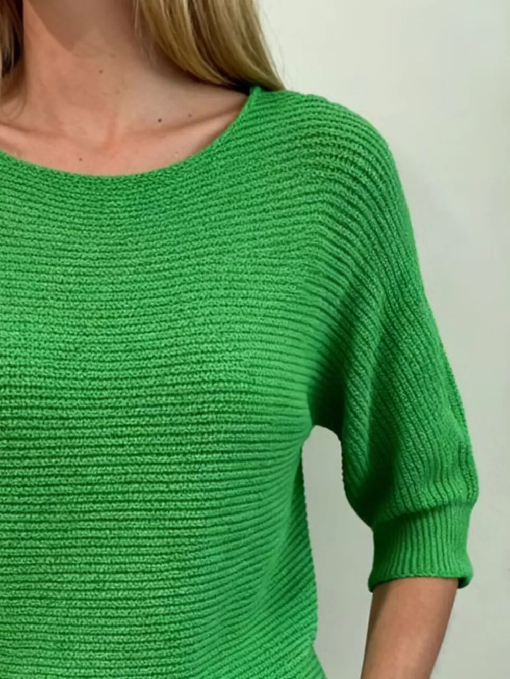 Full Size Ribbed Knit Round Neck Sweater Plus Size, image 18