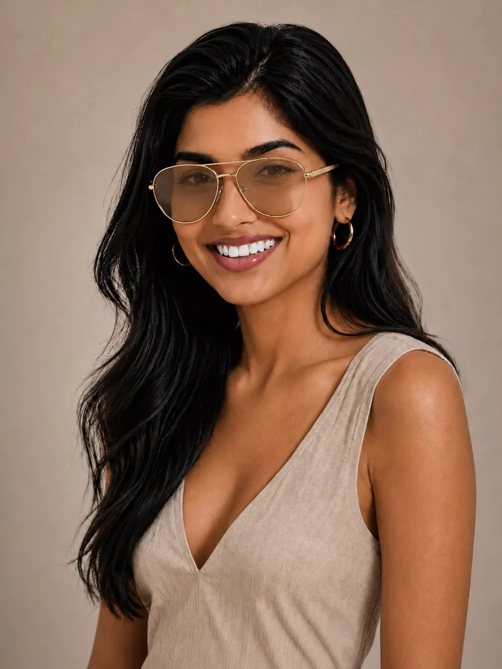 Aviator Sunglasses with Metal Lenses, image 8