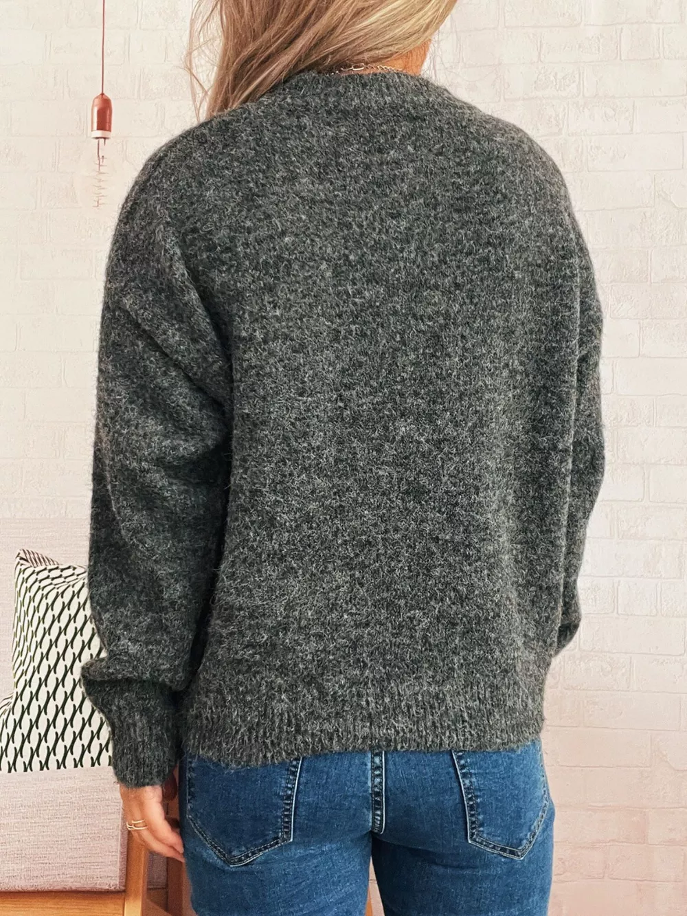 Contrast Cherry Round Neck Sweater, image 14