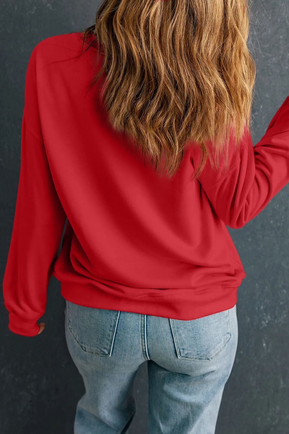 Round Neck Dropped Shoulder Sweatshirt, image 20