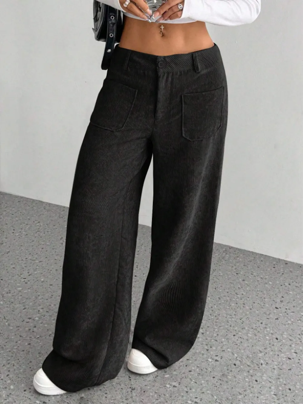 Wide Leg Pants with Pockets, image 7