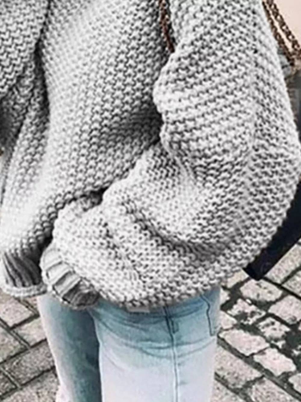 Chunky Knit Turtleneck Sweater, image 9