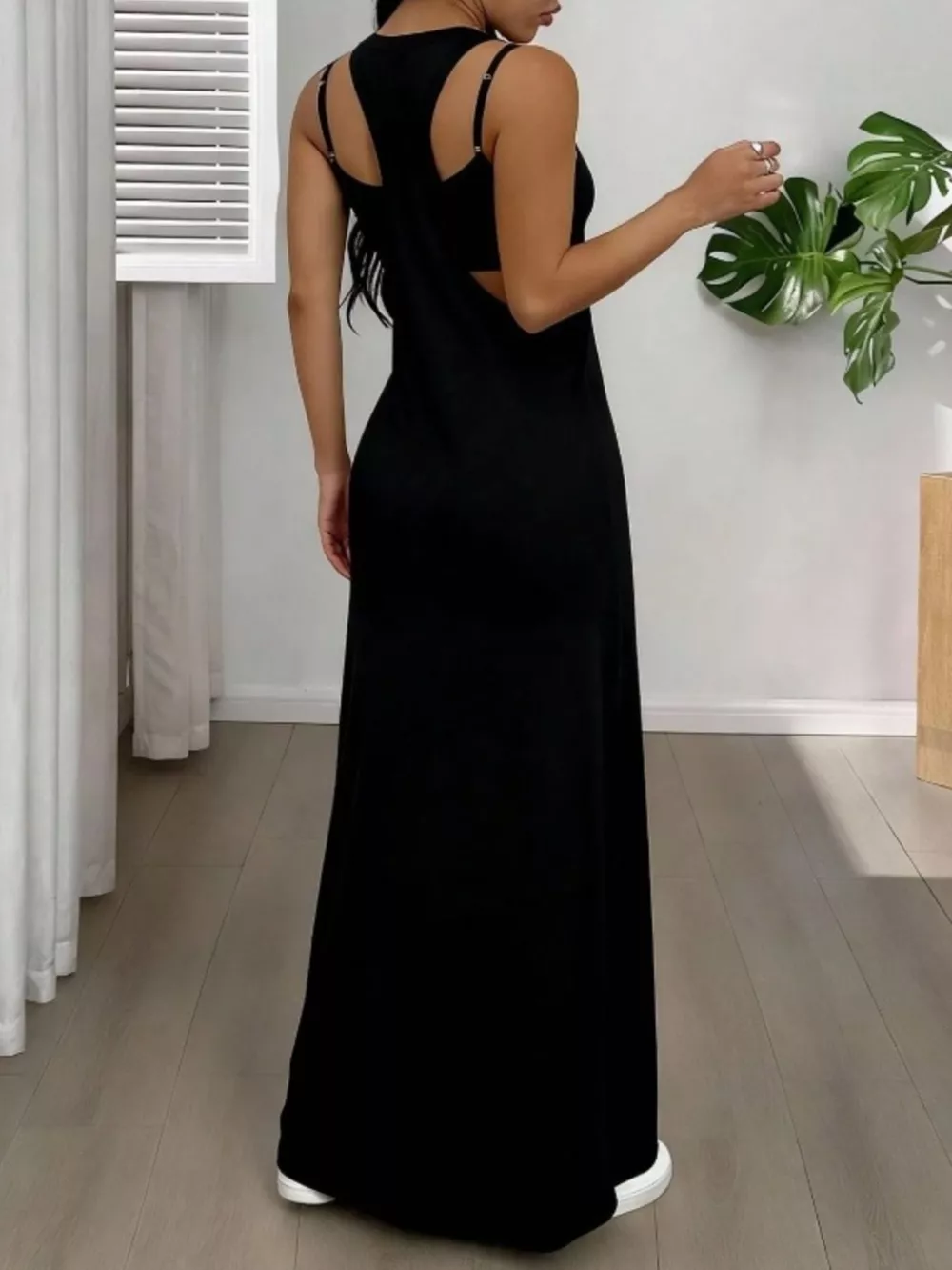 Scoop Neck Cami and Maxi Dress Set, image 11