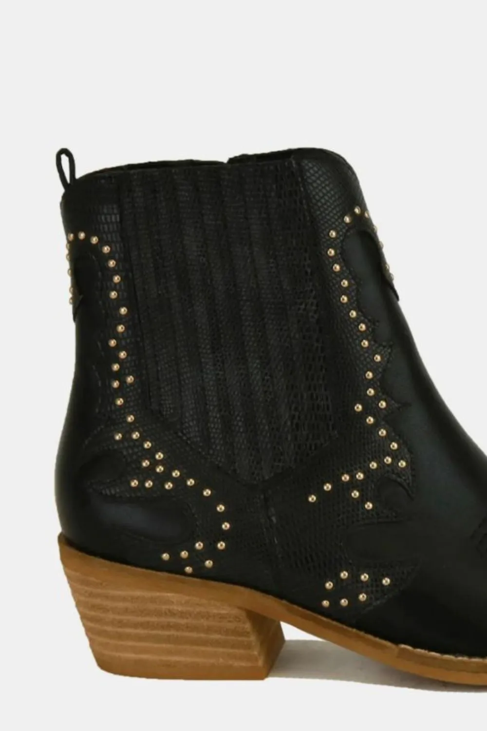 Studded Detail Point Toe Boots, image 3