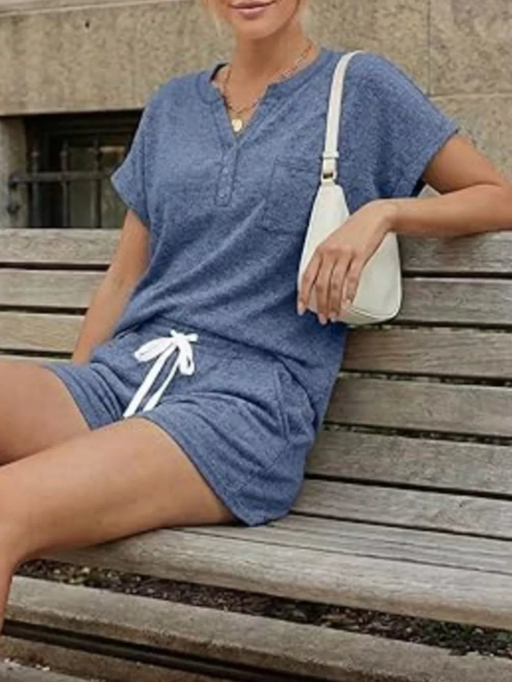 Short Sleeve Top and Shorts Set, image 4