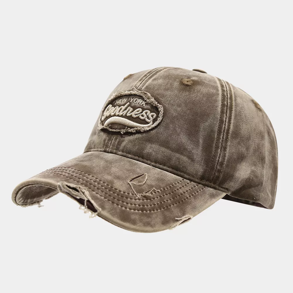 Distressed Washed Cotton Baseball Cap, image 4