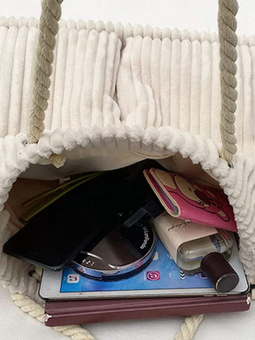 Casual Corduroy Handbag, image 5
