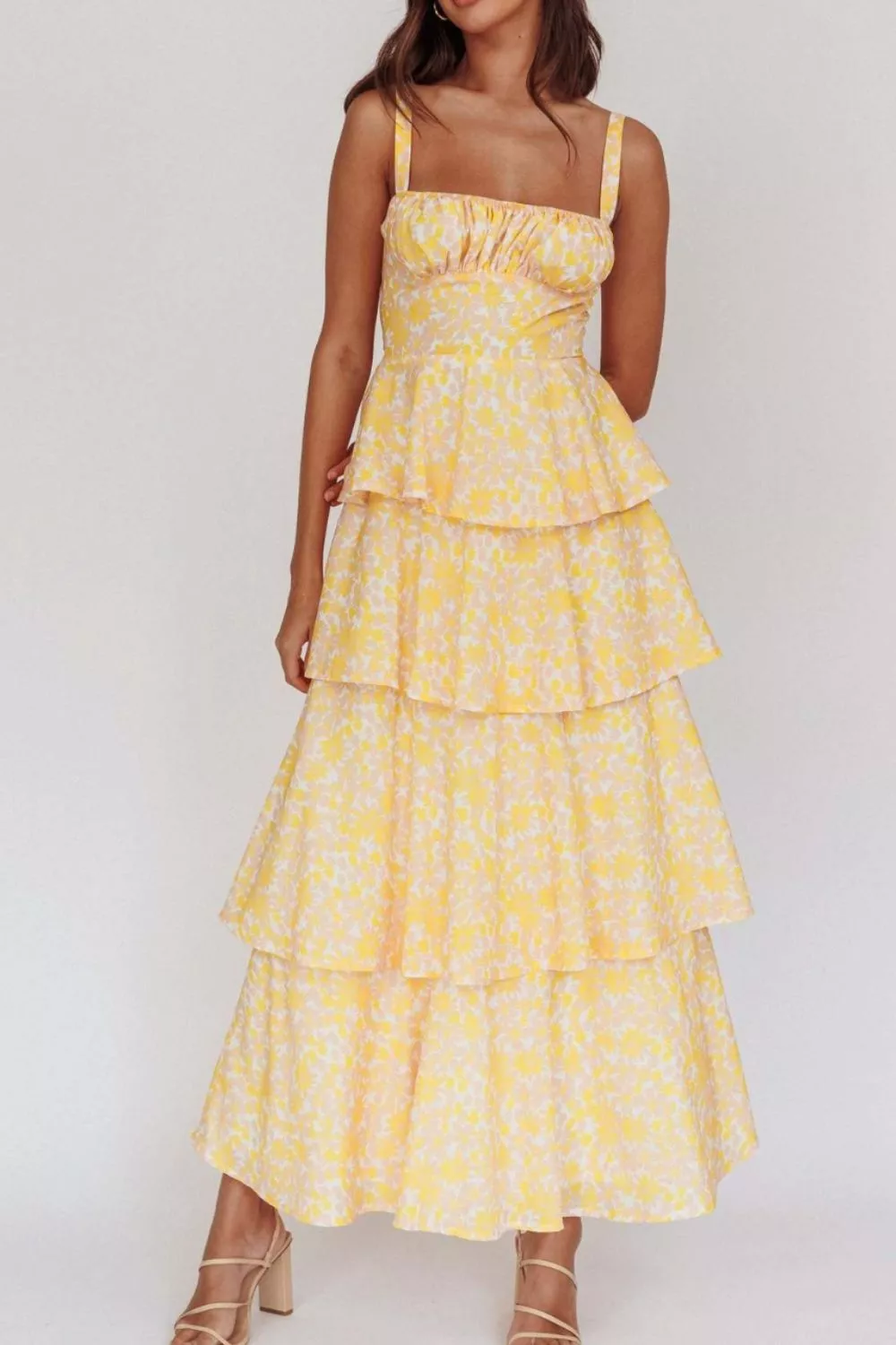 Floral Layered Maxi Dress, image 6