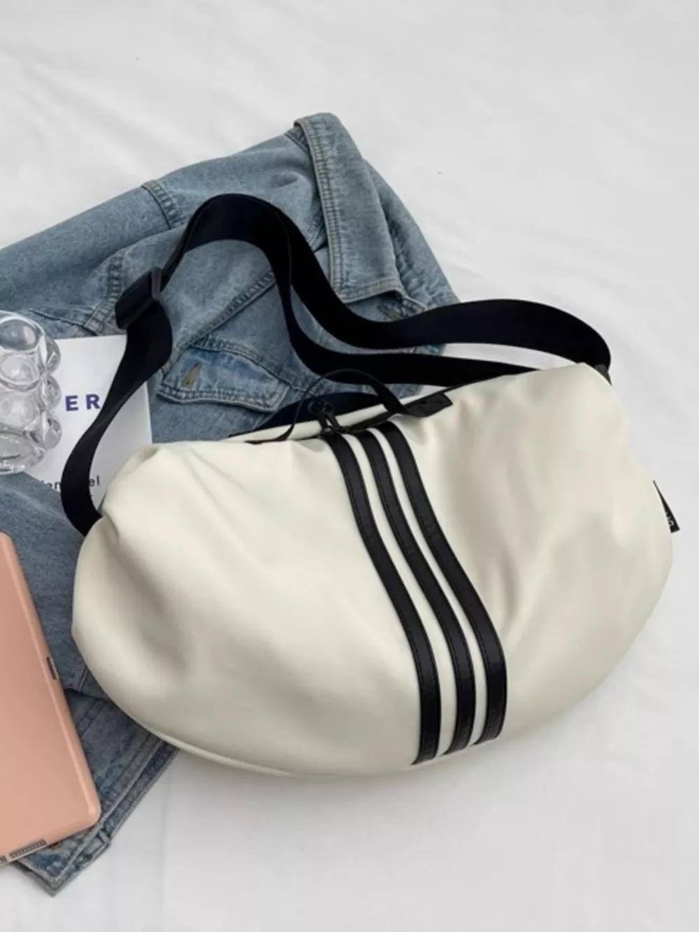 Contrast Striped Crossbody Bag, image 6