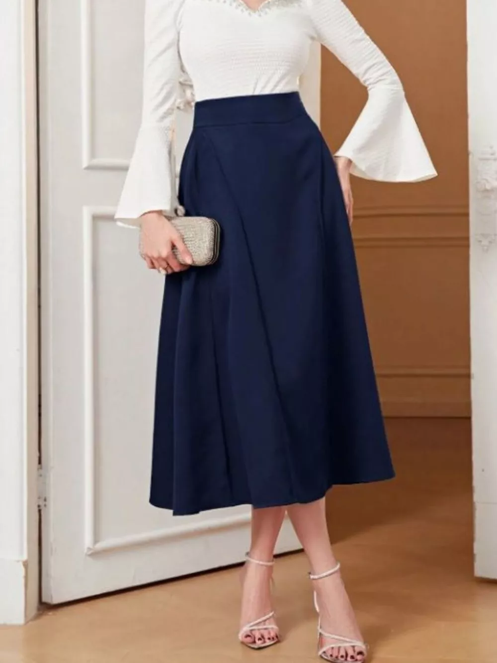 A-Line Midi Skirt, image 5