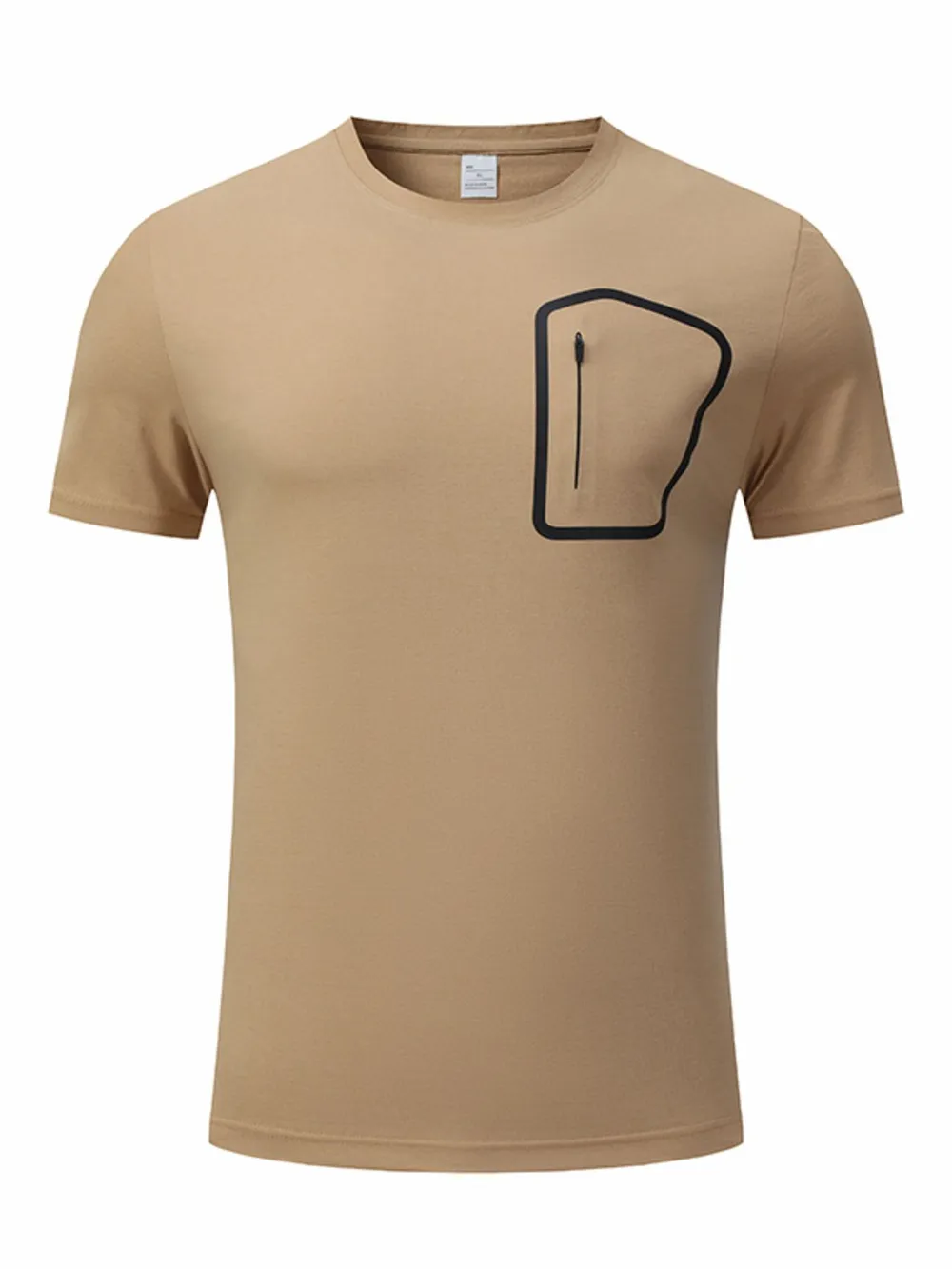 Men's Plus Size Round Neck Short Sleeve Active T-Shirt, image 3