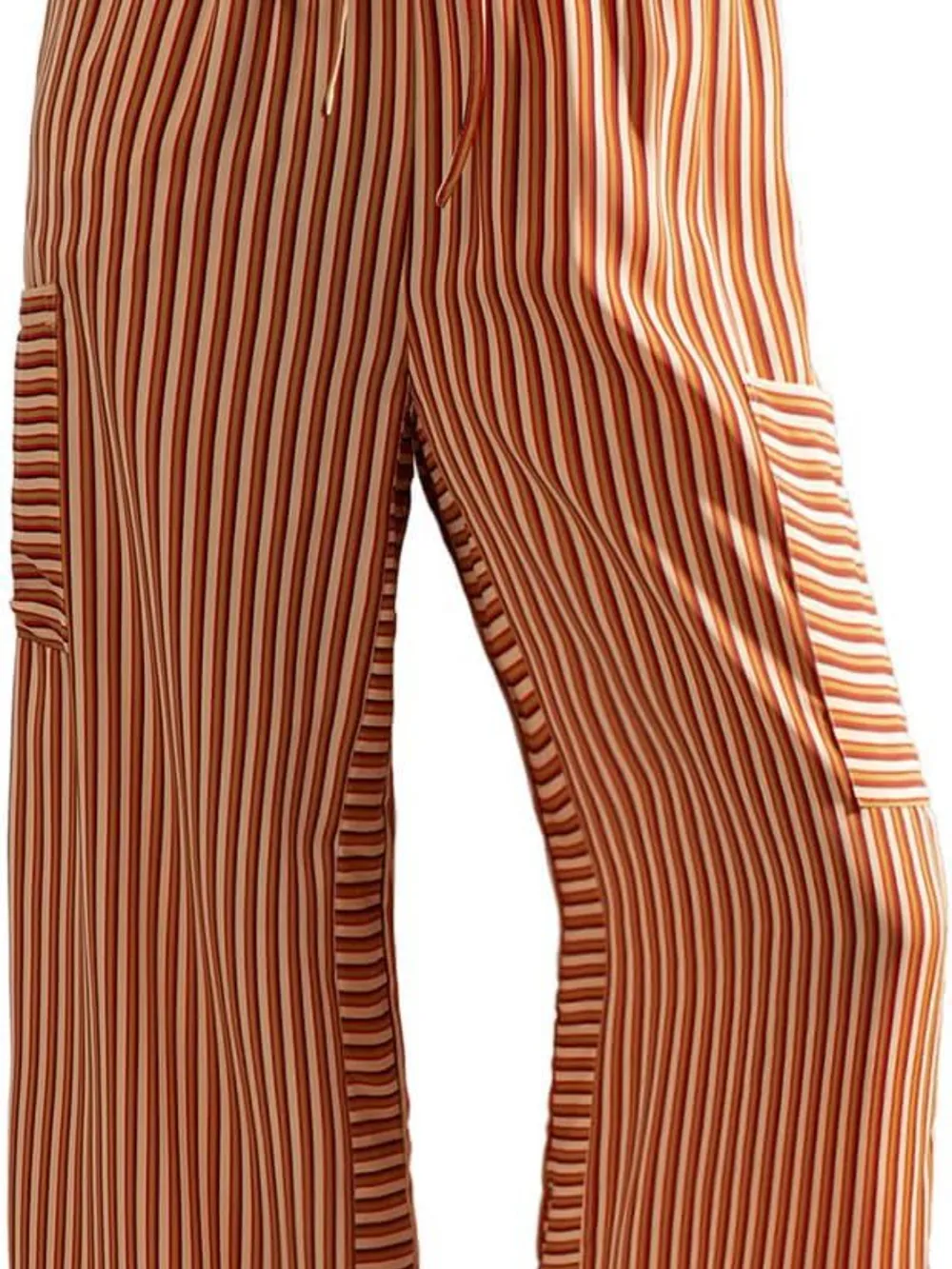 Contrast Striped Wide leg Pants, image 17