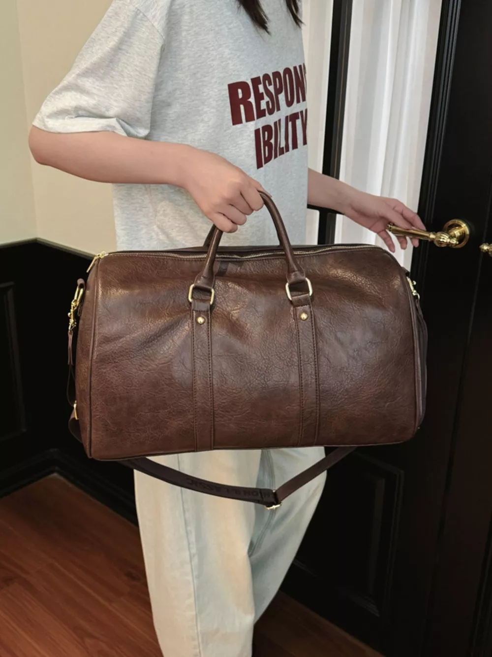PU Leather Travel Bag, image 5