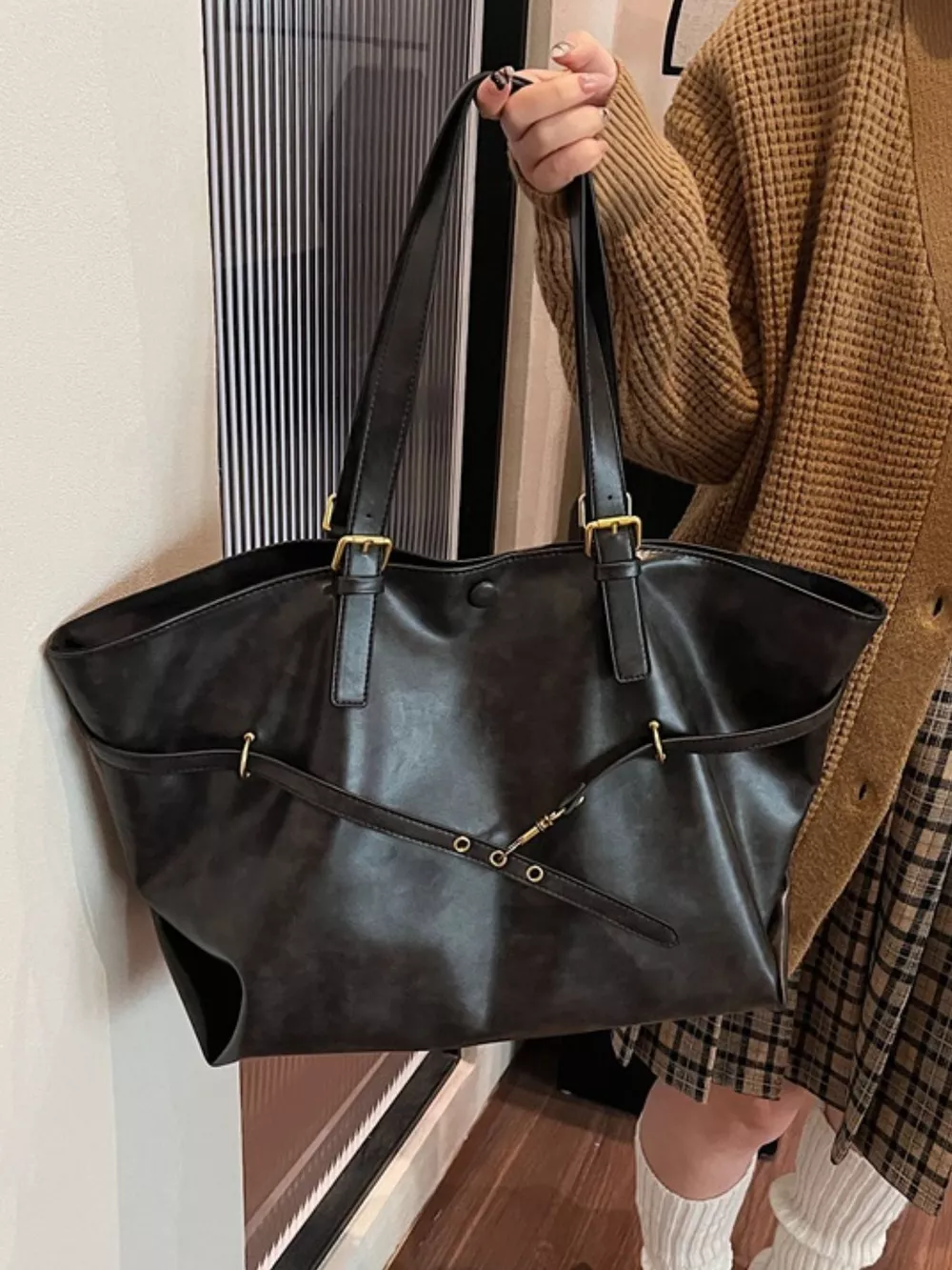 PU Leather Tote Bag, image 4
