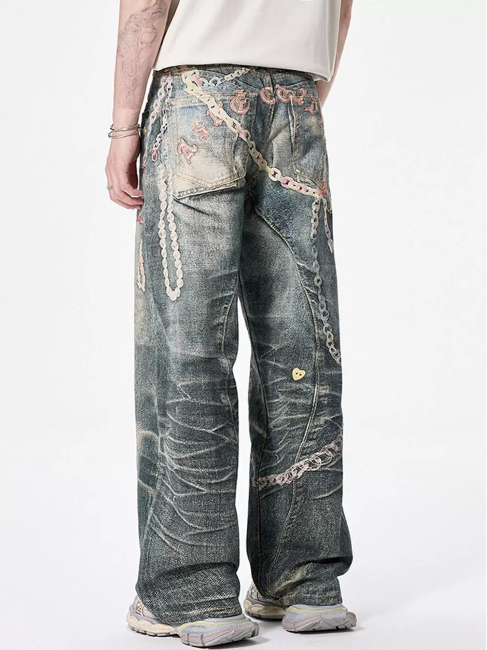 Men's Wide Leg Jeans, image 7