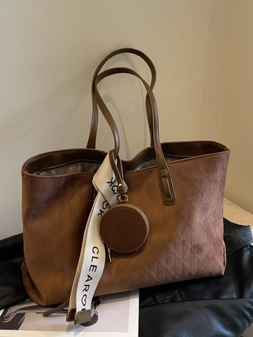 Large Capacity Tote Bag with Coin Purse, image 12