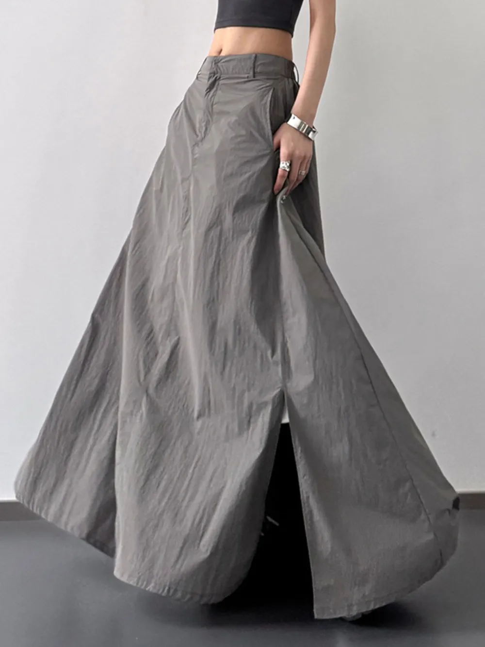 High Waist Slit Maxi Skirt, image 11