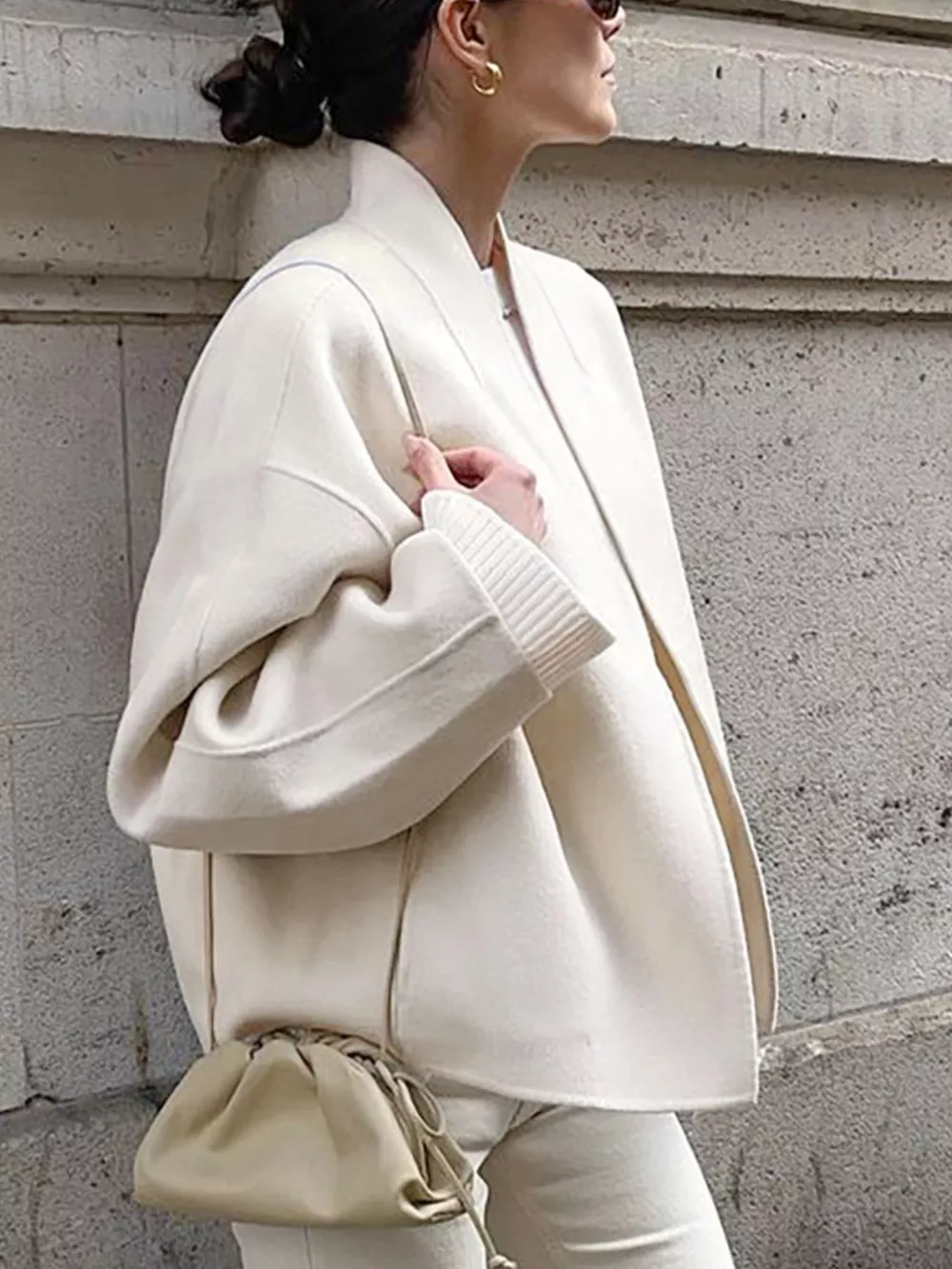 Open Front Dropped Shoulder Outerwear, image 2