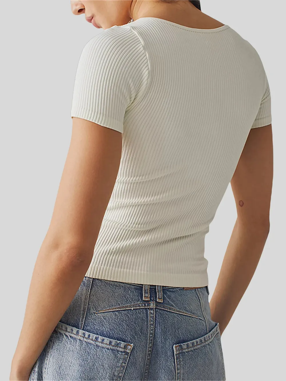 Round Neck Short Sleeve T-Shirt, image 7