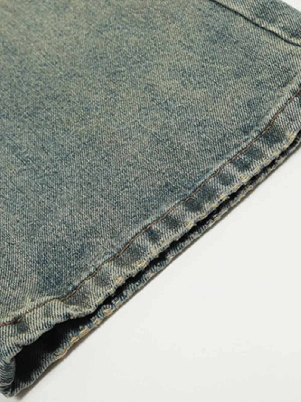 Men's Distressed Straight Leg Jeans, image 5