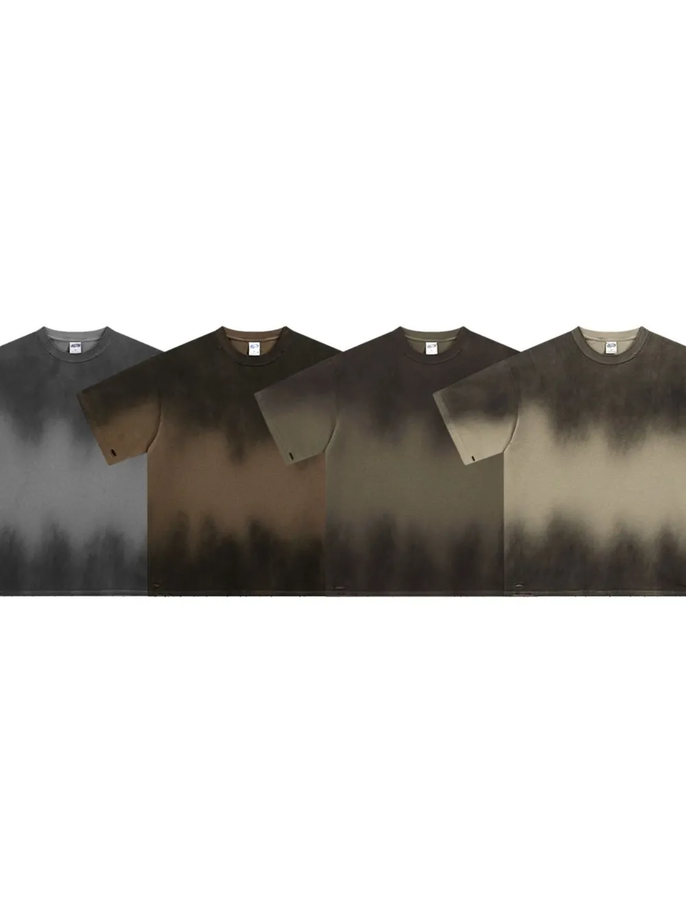 Men's Gradient Round Neck Half Sleeve T-Shirt, image 8