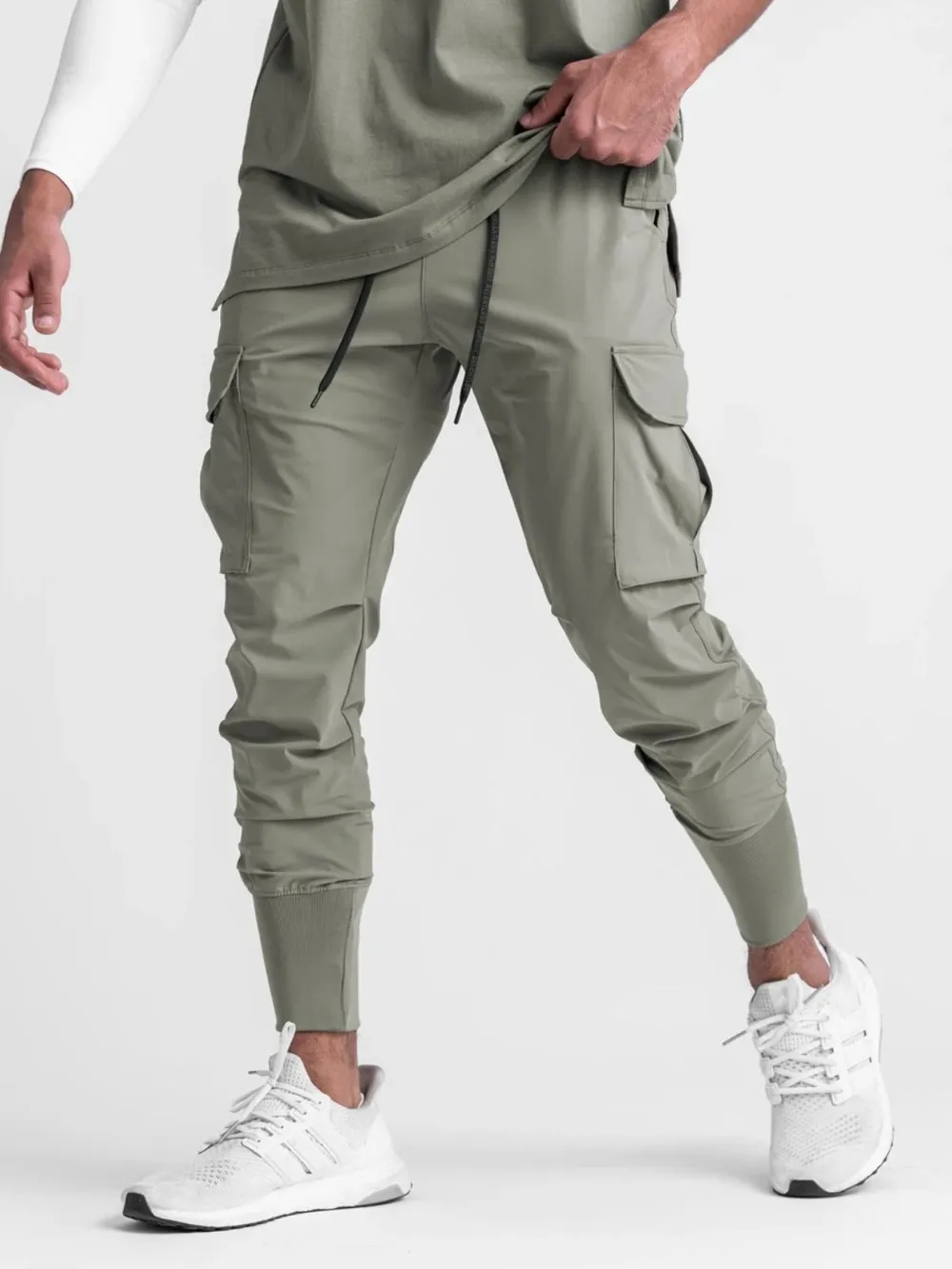 Men's Drawstring Pocketed Active Pants, image 5