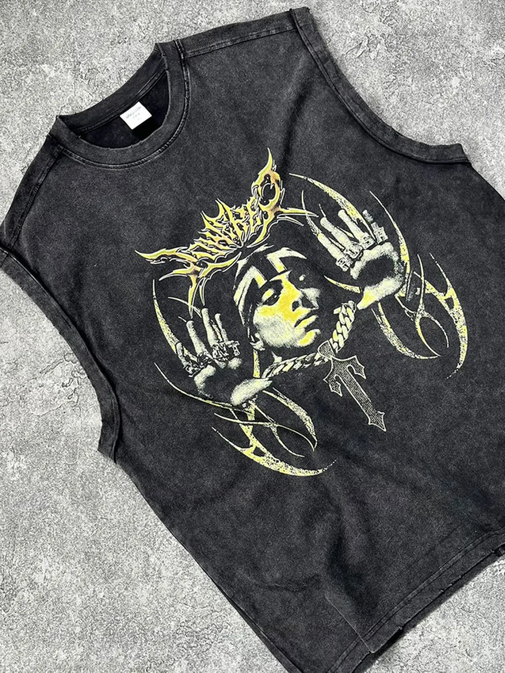 Men's Graphic Round Neck Tank, image 2