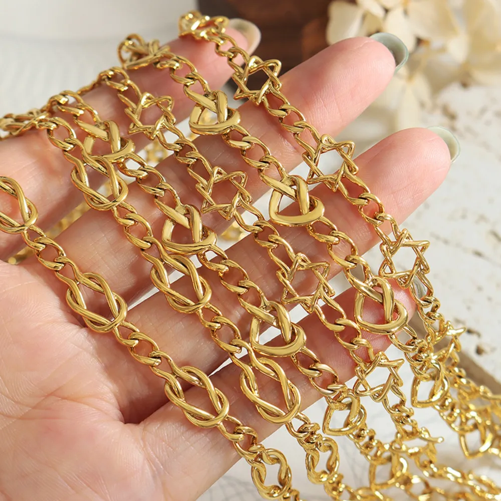 Brass Titanium Steel Necklace, image 6