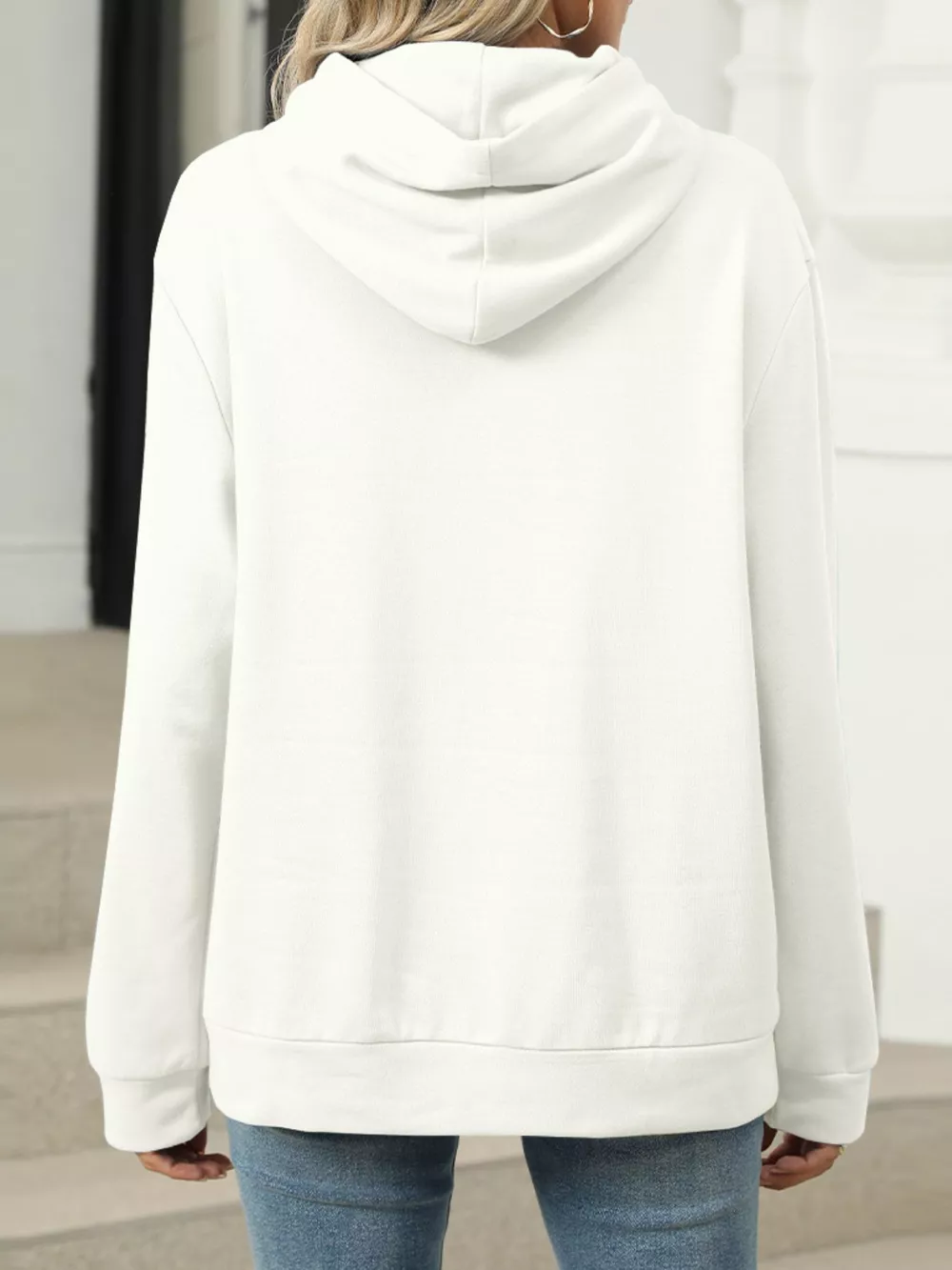 Kangaroo Pocket Long Sleeve Hoodie, image 23