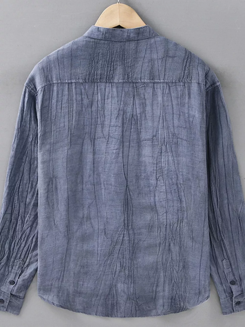 Men's Plus Size Button Up Long Sleeve Shirt, image 3