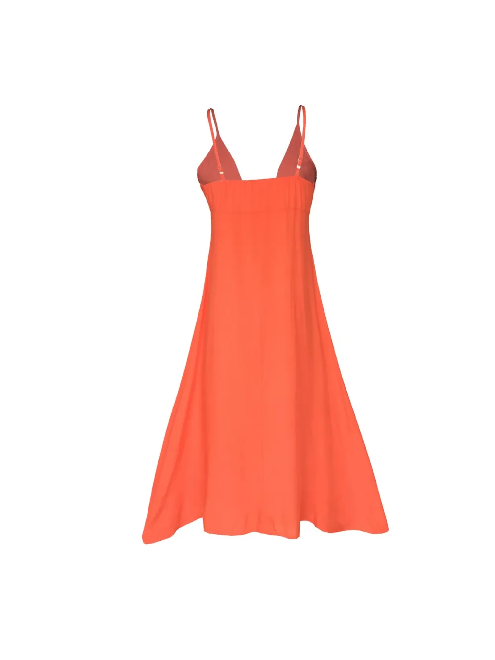 Buttoned Plunge Midi Cami Dress, image 10