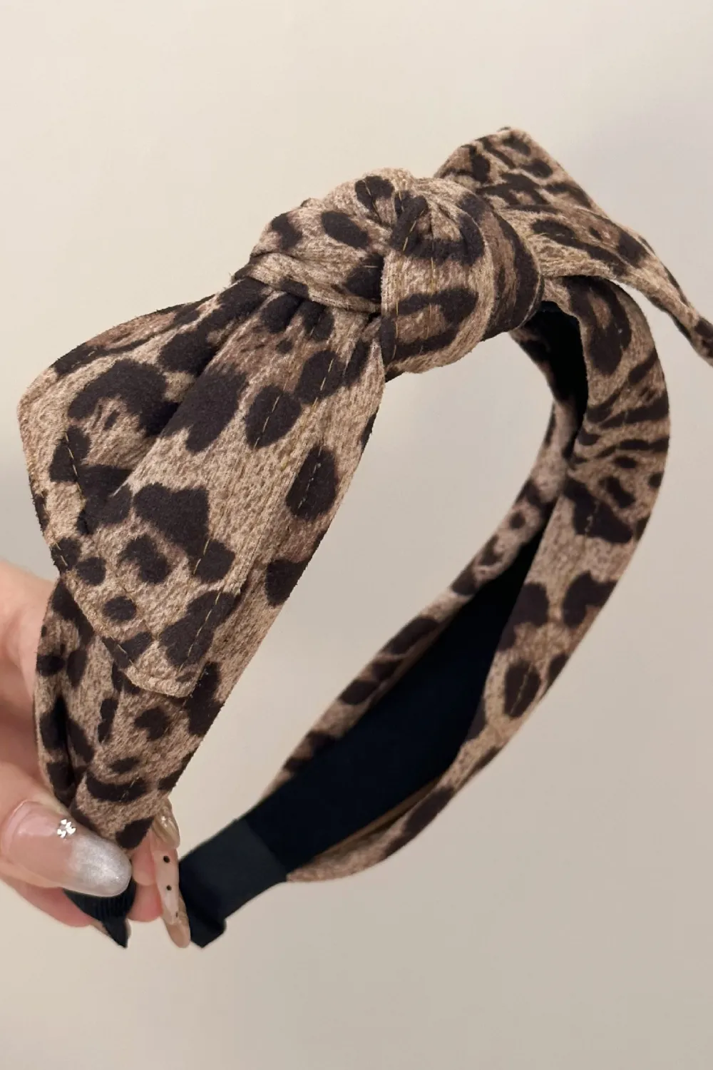 Leopard Polyester Wide Headband, image 3
