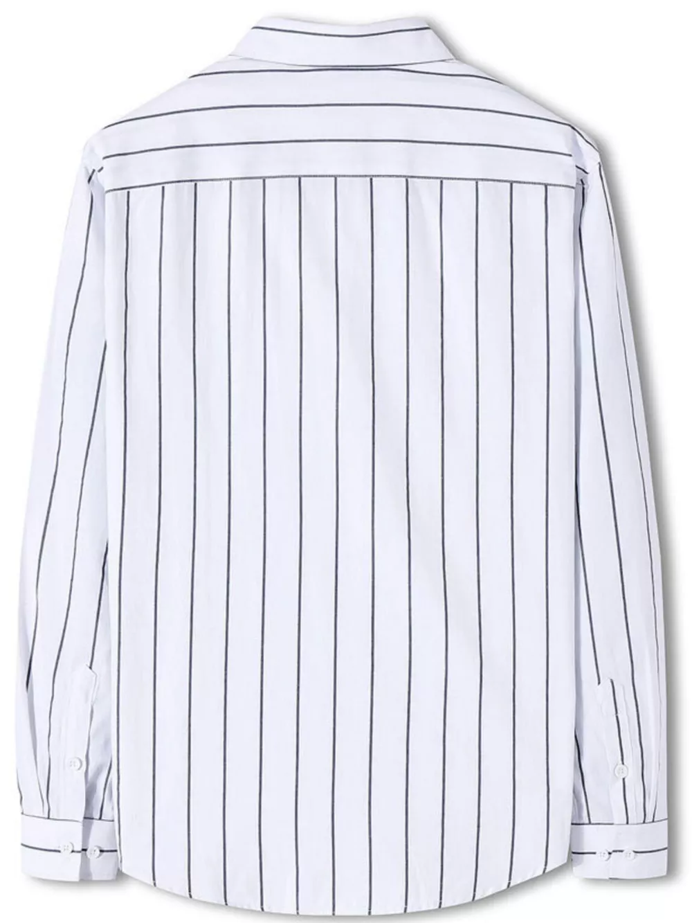 Men's Plus Size Classic Striped Long Sleeve Shirt, image 7