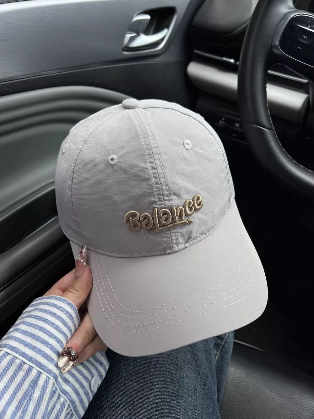 Embroidered Letter Baseball Cap, image 2