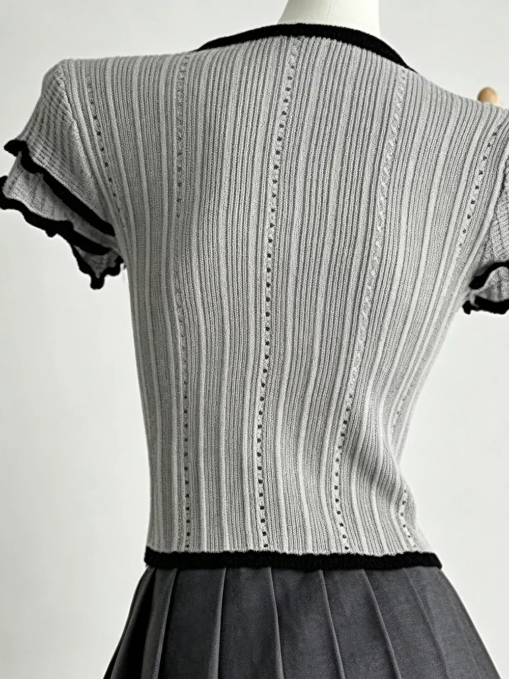 Peter Pan Collar Short Sleeve T-Shirt, image 8