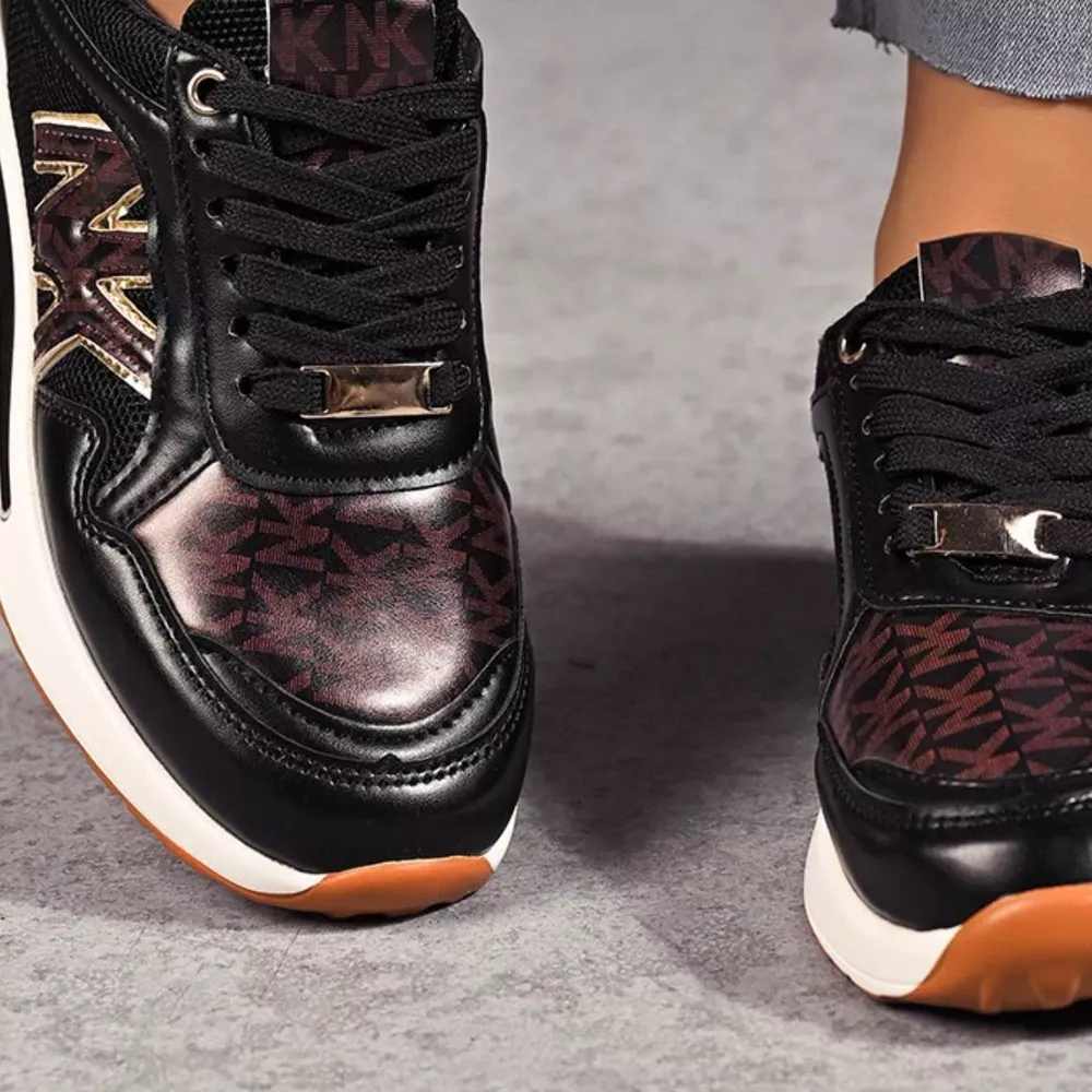 Lace Up Round Toe Sneakers, image 6
