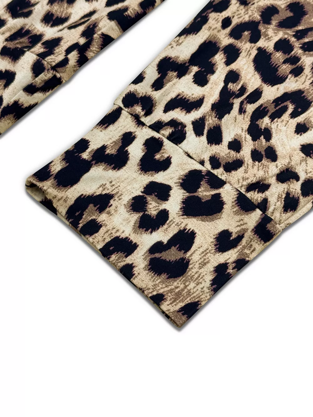 Leopard Print One-Shoulder Top and Pants Set, image 7