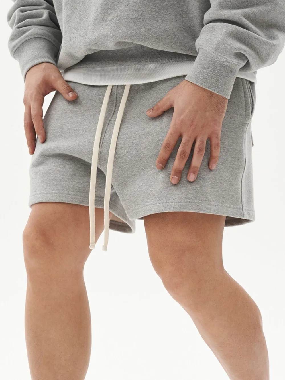 Men's Plus Size Drawstring Versatile Sweatshorts, image 5