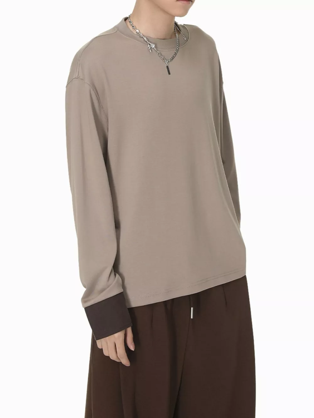 Men's Oversized Long Sleeve T-Shirt, image 4